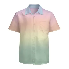 Ombre Shirt Men, Men's Dress Shirt, Men's Shirt, Short Sleeve Shirt Men, Rainbow Shirt Men, Ombre Shirt Men,Pastel Shirt Men