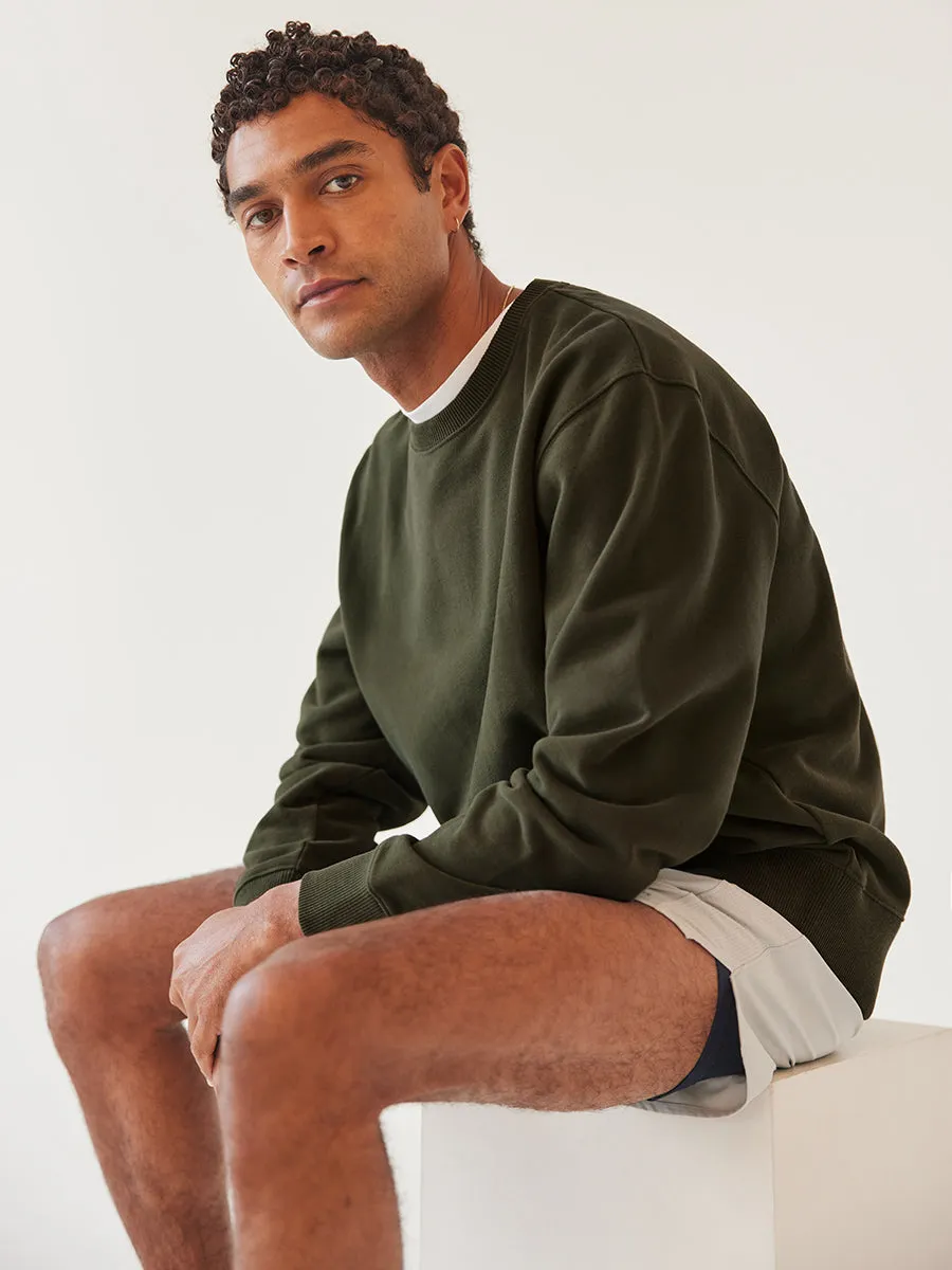 Organic Cotton Terry Crewneck Sweatshirt