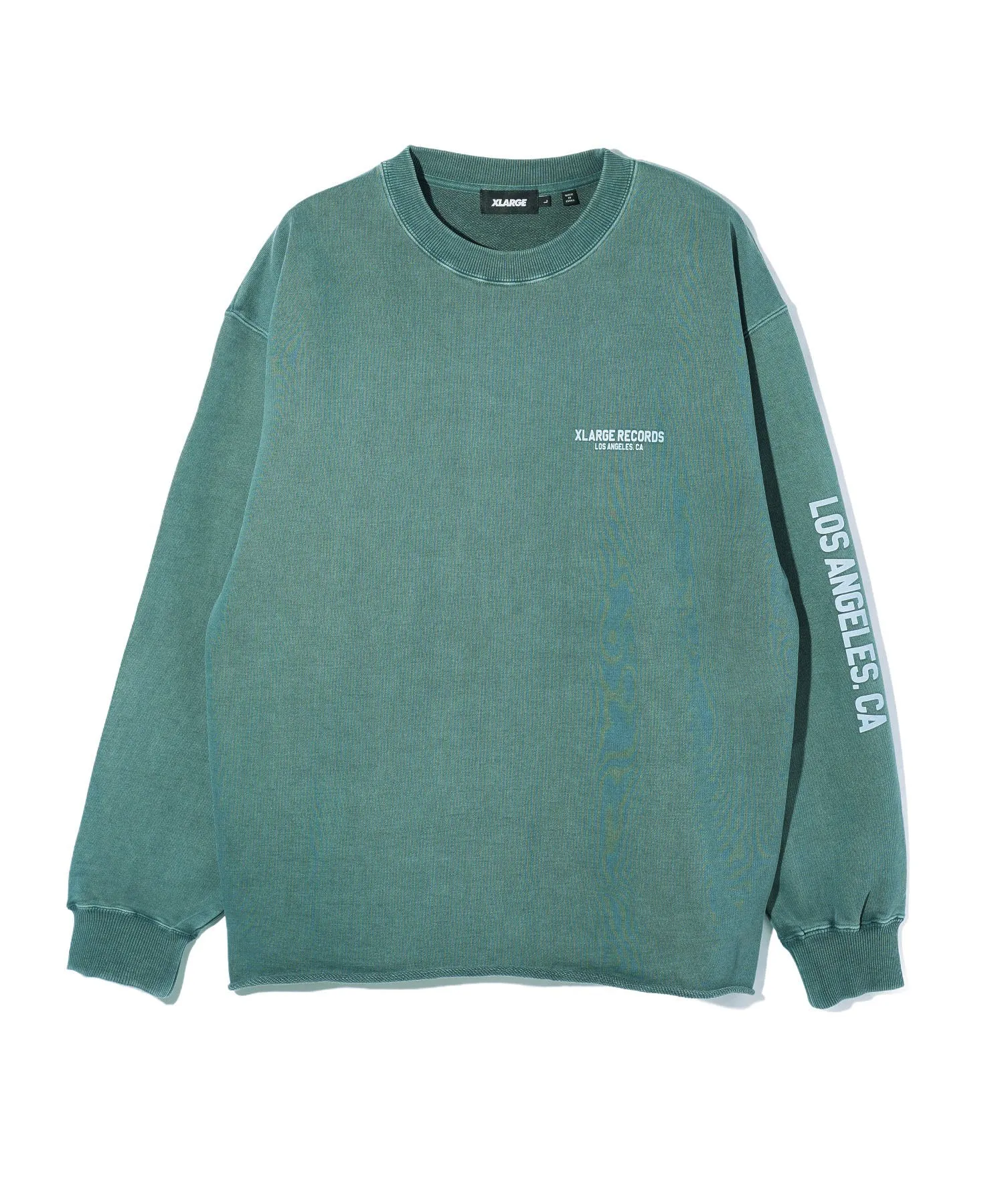 PIGMENT DYED RAW EDGE CREWNECK SWEATSHIRT