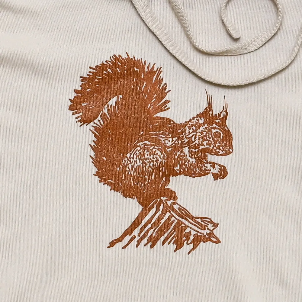 Red Squirrel Crop Hoodie