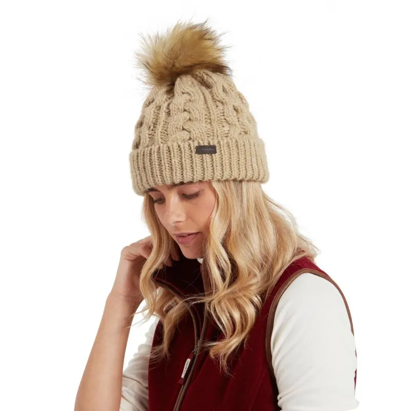 Schoffel Bakewell Ladies Bobble Hat - Oat