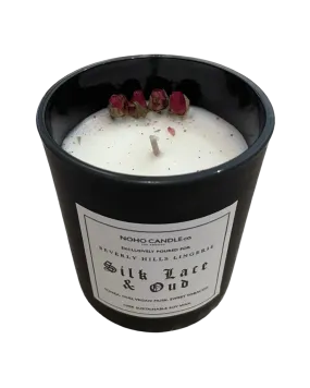 Silk Lace & Oud Handmade Sustainable Non-Toxic Candle