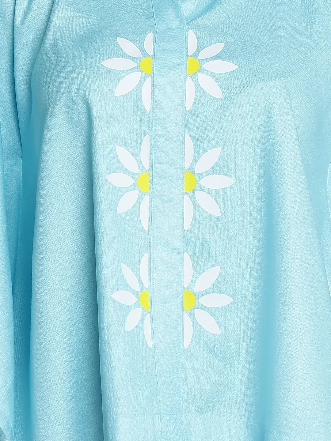 SkyBlue Kaftan Top - FloraBlanca