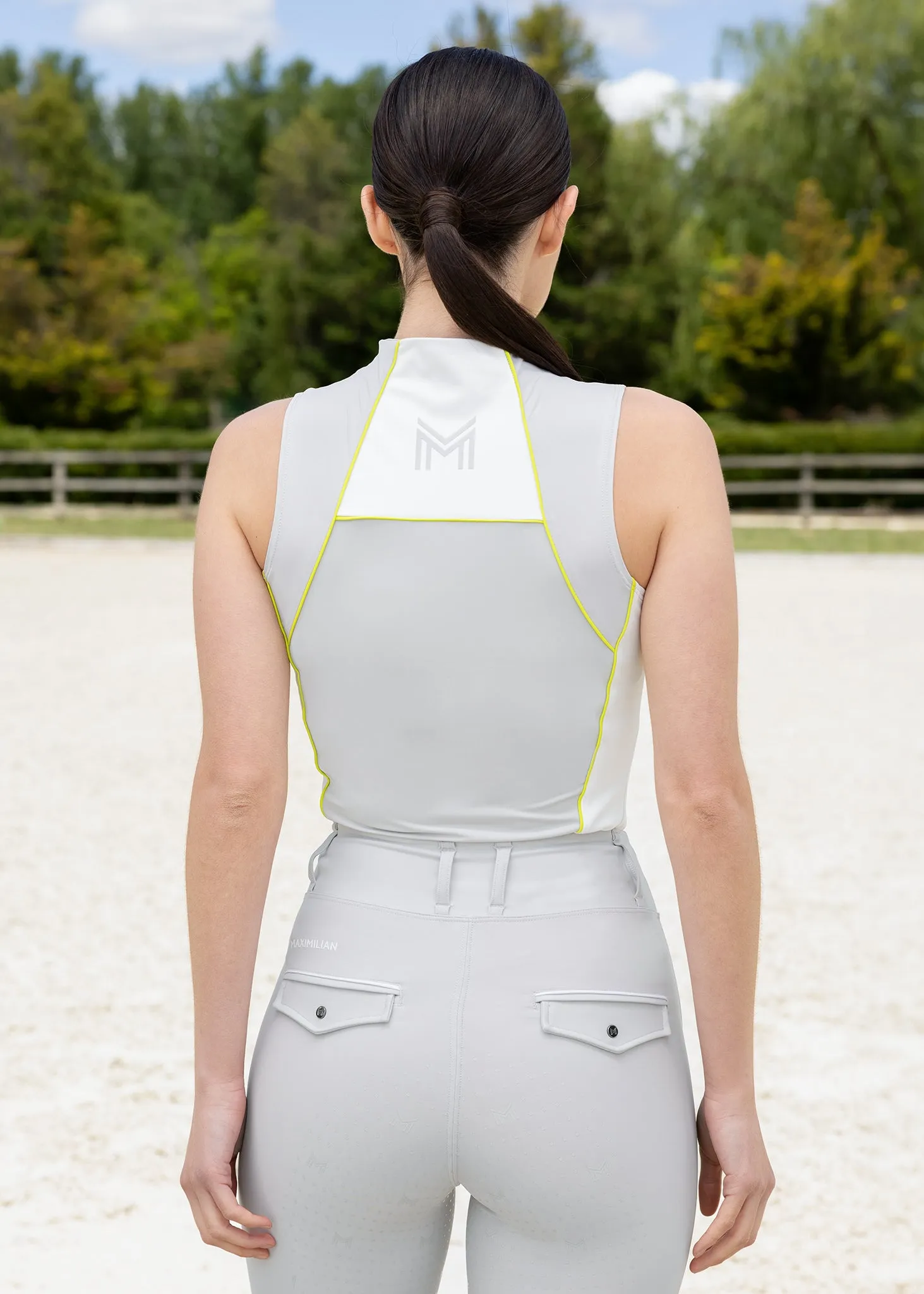 Sleeveless Base Layer (Glacier/Lime)