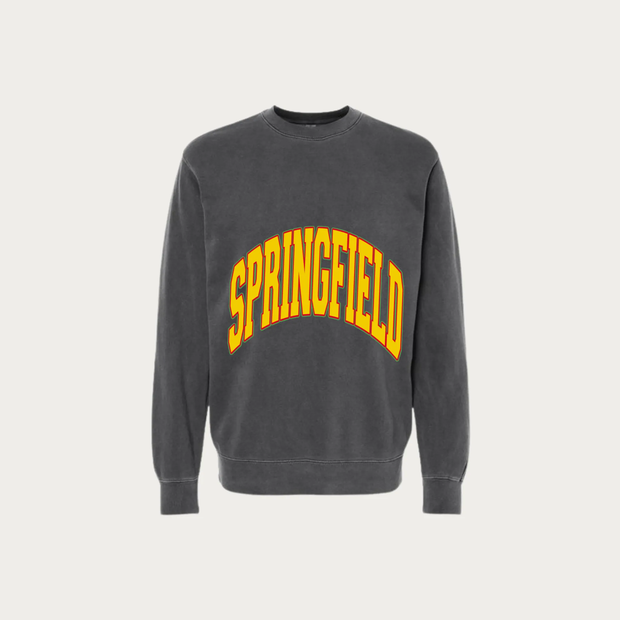 Springfield Collegiate Mid Print Pigment Dyed Crewneck