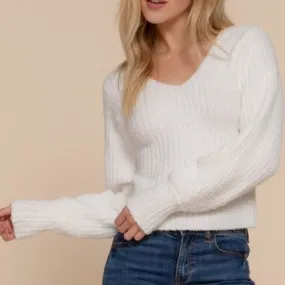 Sweater Girl Top in White