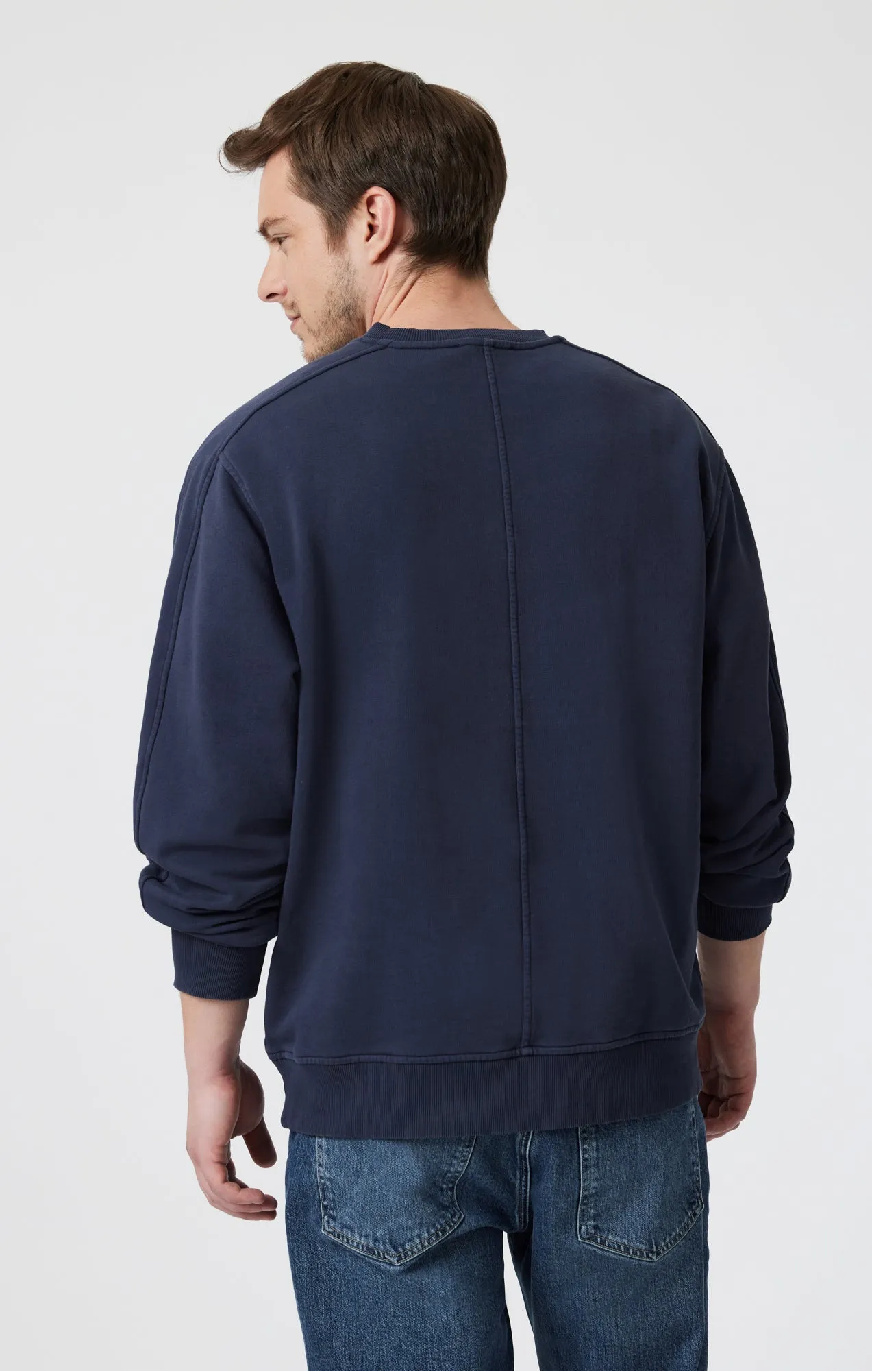 SWEATSHIRT IN COLLEGIATE BLUE