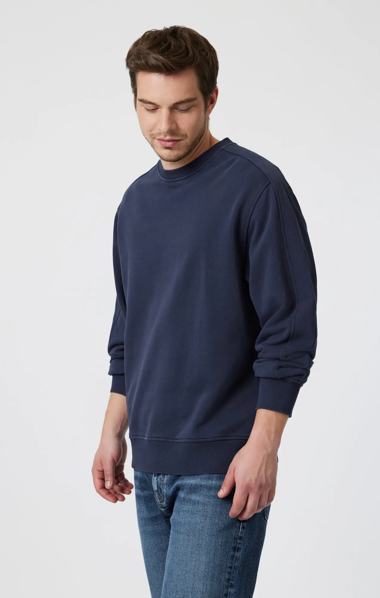 SWEATSHIRT IN COLLEGIATE BLUE