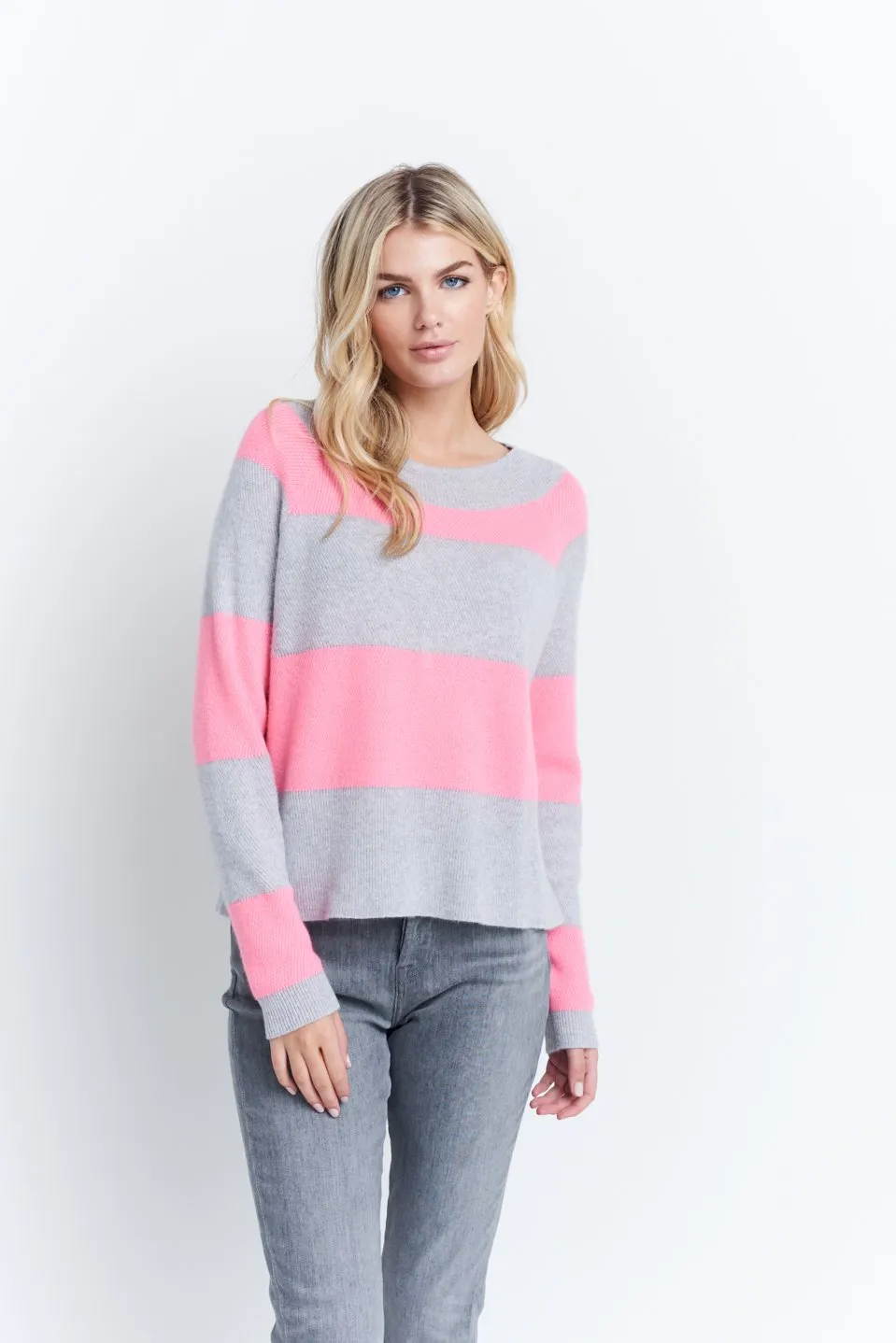 The Cashmere Standout, Silver Mist/Cotton Candy