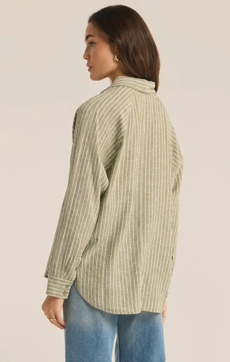 The Perfect Linen Stripe Top