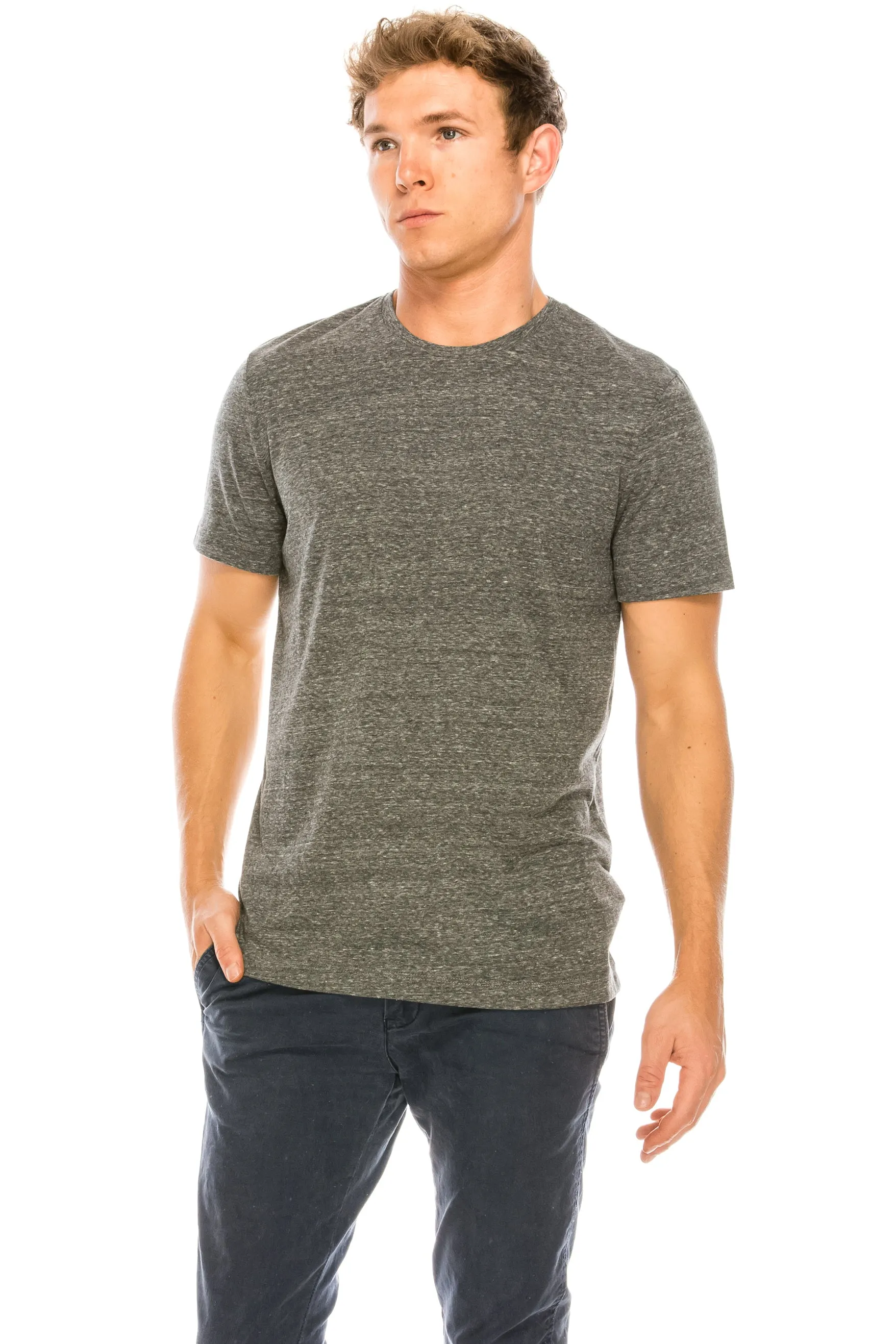 Tri-Blend Crew Neck T-Shirt