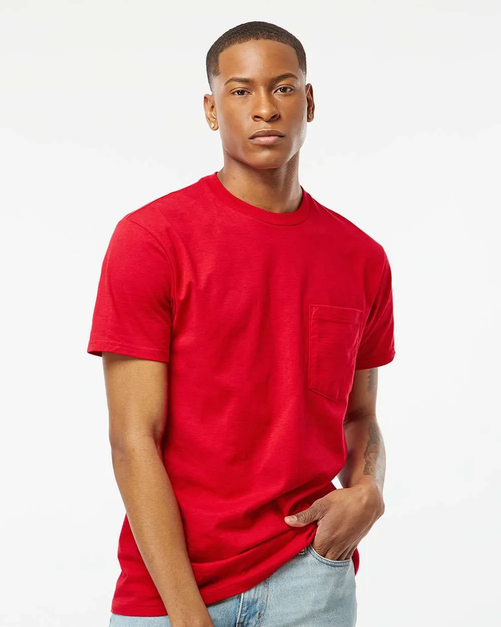 Tultex Heavyweight Jersey Pocket T-Shirt 293