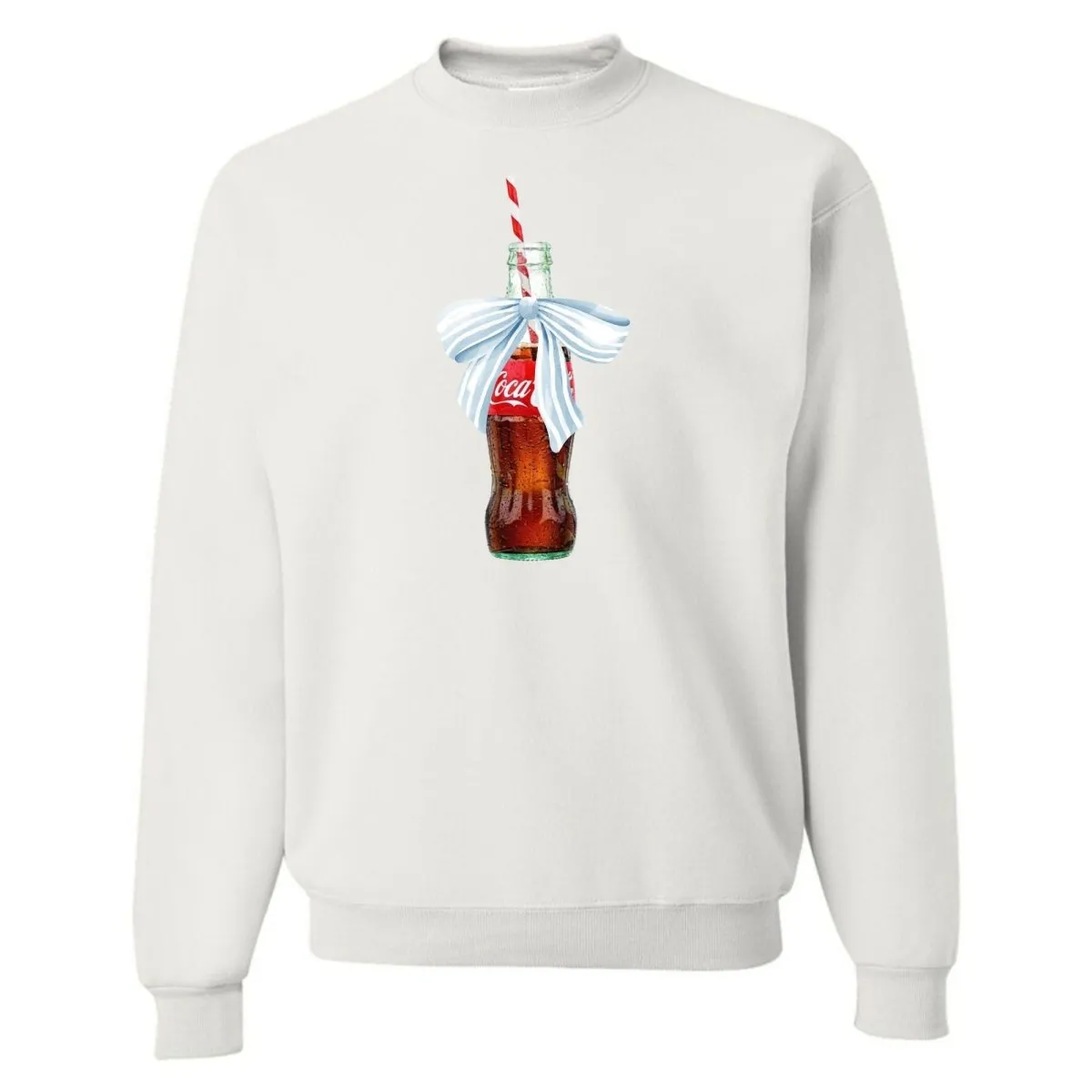 'Vintage Soda With Bow' Crewneck Sweatshirt