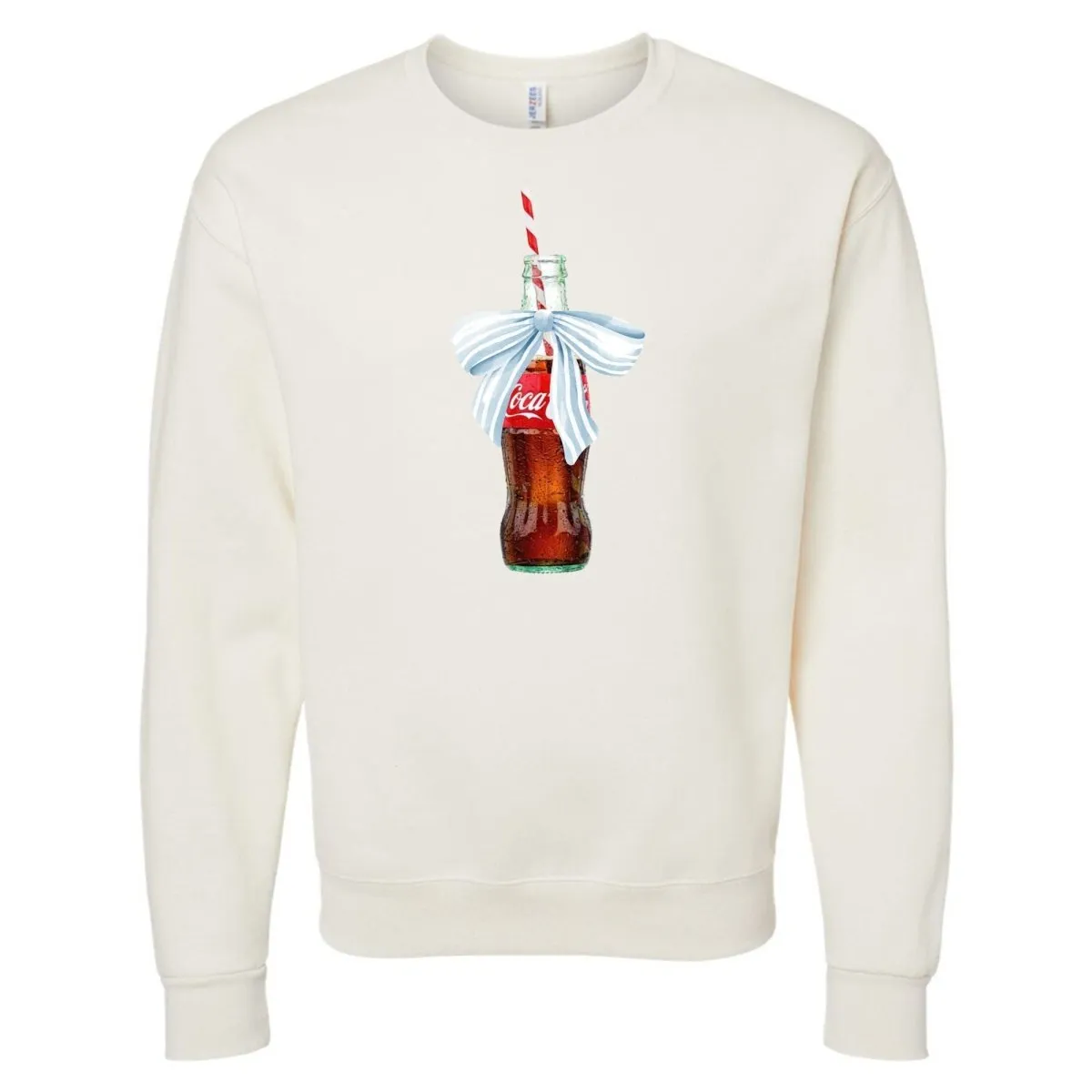 'Vintage Soda With Bow' Crewneck Sweatshirt