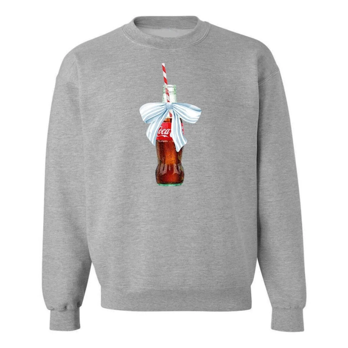 'Vintage Soda With Bow' Crewneck Sweatshirt