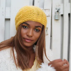 Waffle Rib Stitch Slouchy Hat Pattern