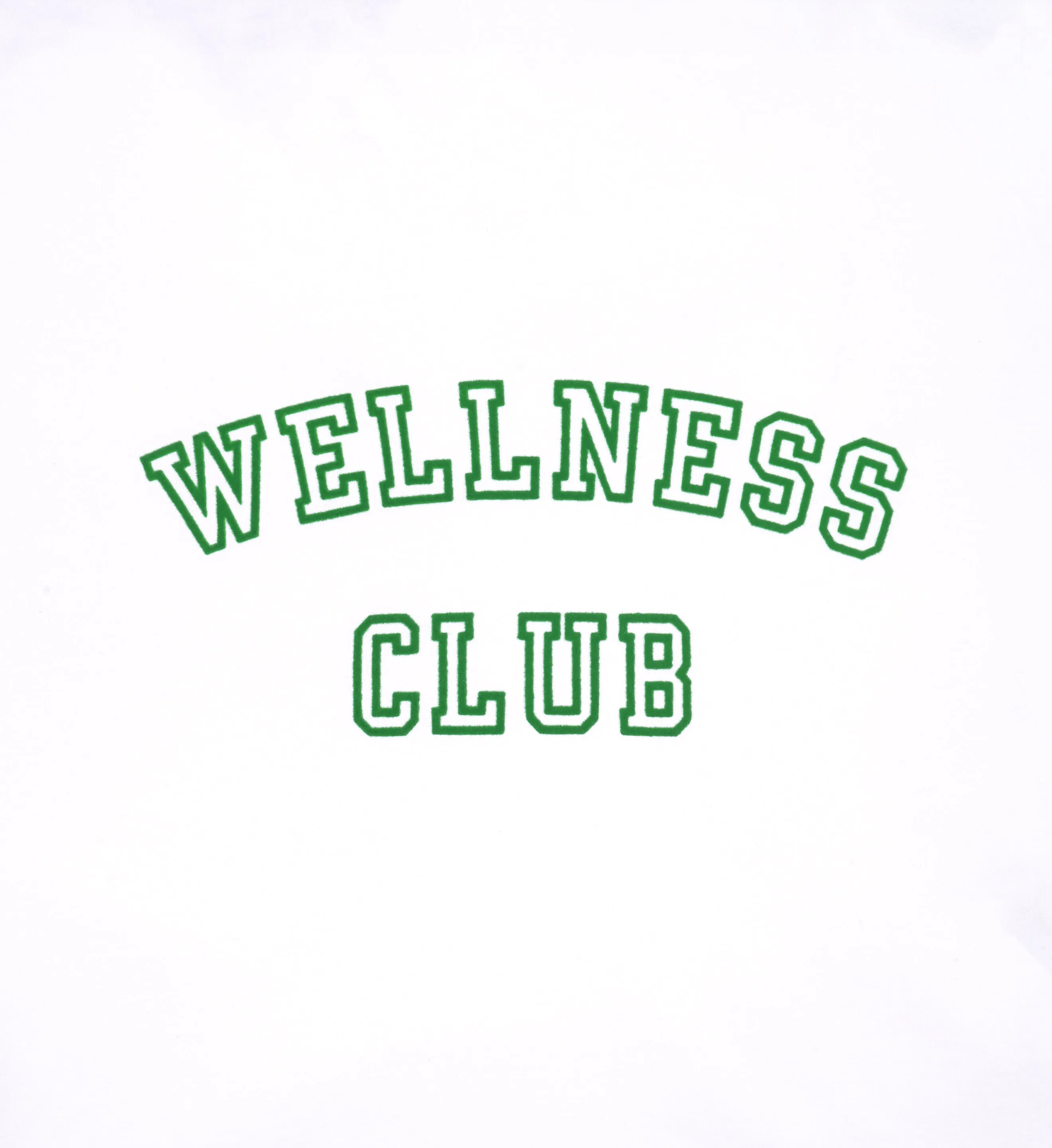 Wellness Club Crewneck - White/Verde