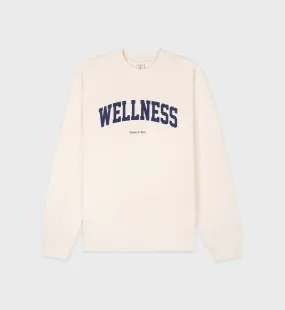 Wellness Ivy Crewneck - Cream/Navy